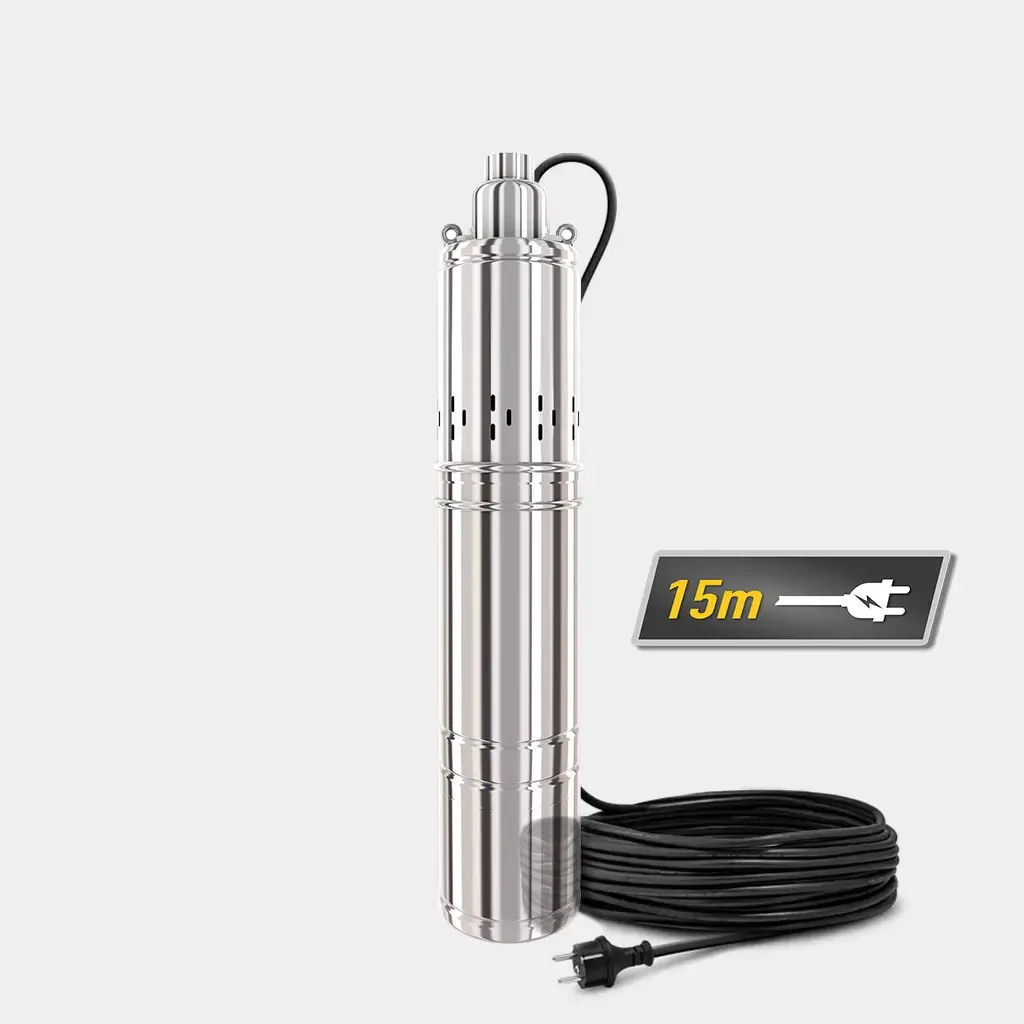 Шнековый насос TEKK HAUS 4QGD 1.9/10 600W-800W- 1000W 15 м кабель 4QGD 2.0/11 800W - фото 3