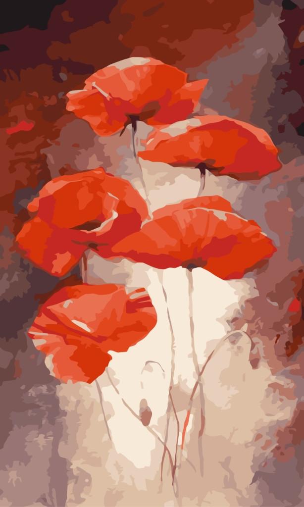 Картина по номерам Идейка Красные маки 40x50 см (skl-КНО2917)