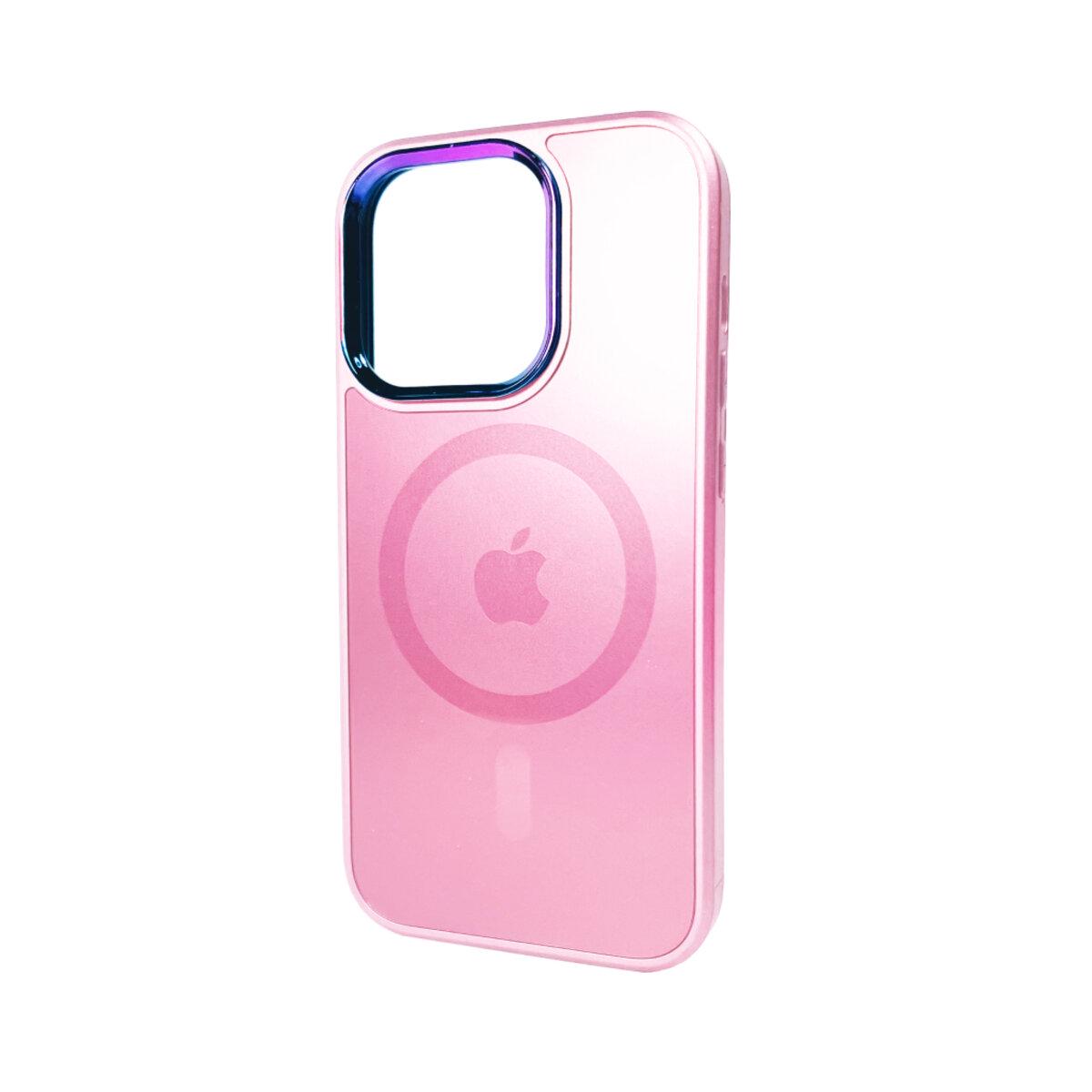 Противоударный чехол для Apple iPhone 14 Pro AG Glass Sapphire MagSafe / Pink