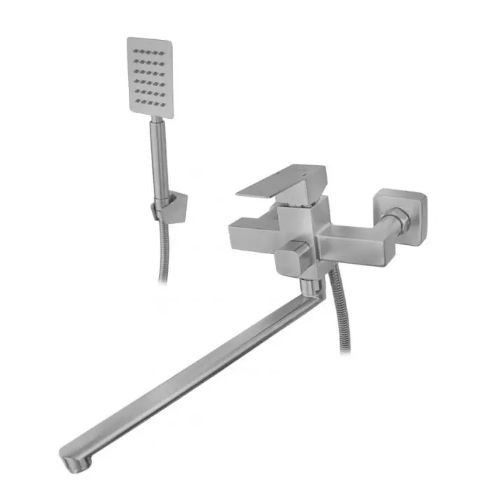 Смеситель для ванны Wezer PRO7-02 1034707 однорычажный Сатин (102609)