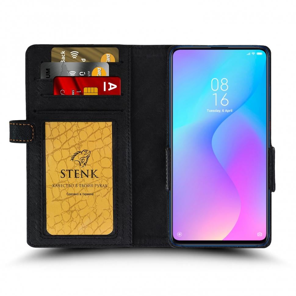 Чехол книжка Stenk Wallet для Xiaomi Mi 9T Черный (64183)