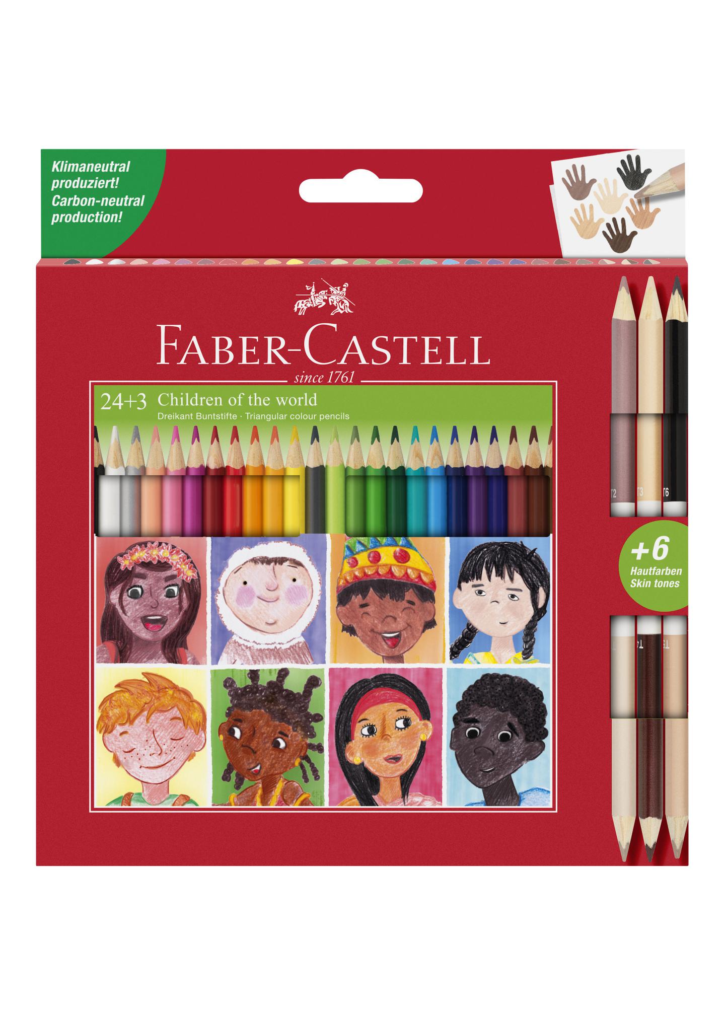 Набір олівців Faber-Castell 3 двосторонні Skintones 24 кольорів (511515)