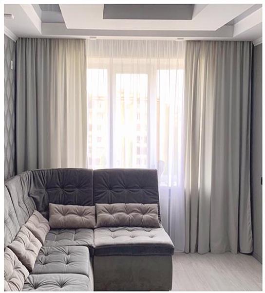 Комплект штор Микровельвет 1,5x2,85 м 2 шт. №39 Светло-серый (BB72C-01) - фото 1 Комплект штор Микровельвет 1,5x2,85 м 2 шт. №39 Светло-серый (BB72C-01) - фото 1