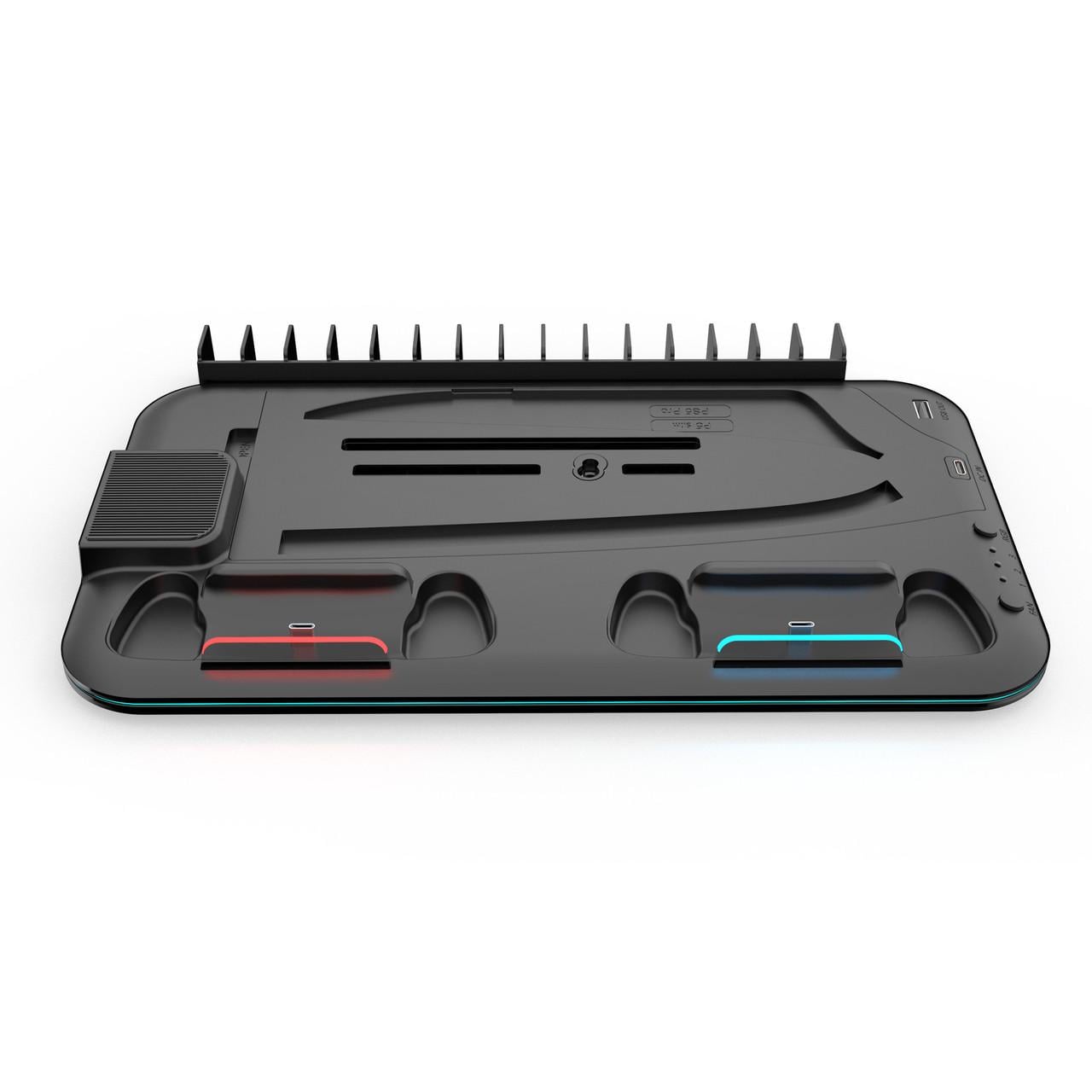 Станція багатофункціональна з RGB-підсвічуванням Dobe Charging Stand для PS5 Fat/Slim/Pro Black (2847792257)