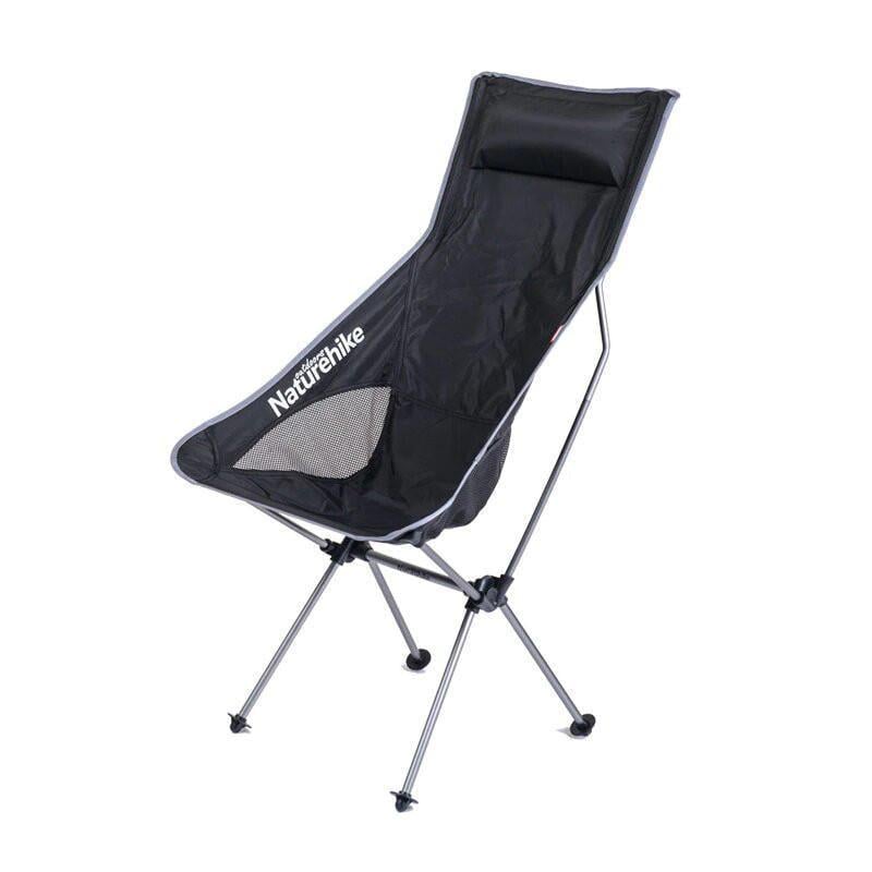 Кресло туристическое складное Naturehike Backrest Folding Chair NH17Y010-L bright Silver