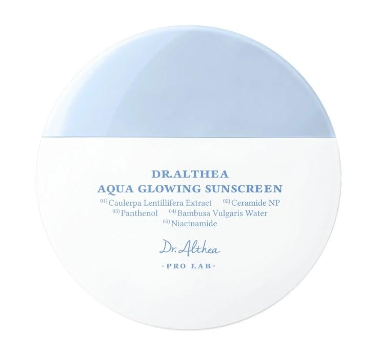 Солнцезащитный крем с пантенолом Dr.Althea Aqua Glowing Sunscreen 45 мл