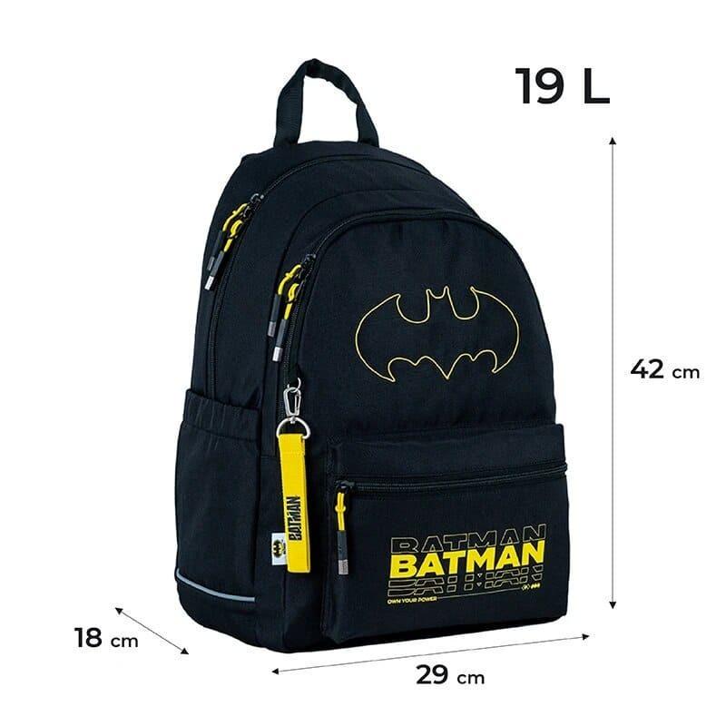 Школьный рюкзак подростковый KITE Education teens DC Comics Batman LED 19 л Черный DC24-2575M (LED) - фото 3