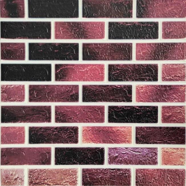 Самоклеющиеся панели 3D Sticker Wall звукоизоляционные 700x770x4 мм кирпич Розовый микс