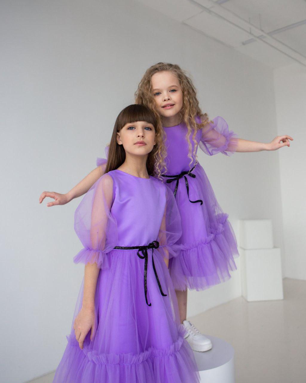 Платье праздничное для девочки 104 см Фиолетовый (2229160391) - фото 14 Платье праздничное для девочки 104 см Фиолетовый (2229160391) - фото 14