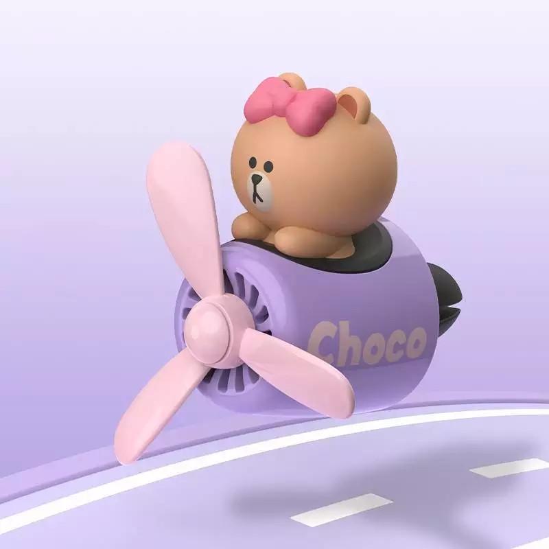 Ароматизатор для авто многоразовый Pilot Bear Choco на решетку (1690143703)