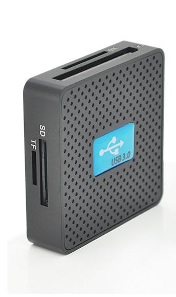 Кардридер универсальный VOLTRONIC USB 3.0 HDH-939 SD MMC MS TF M2Черный (8624)