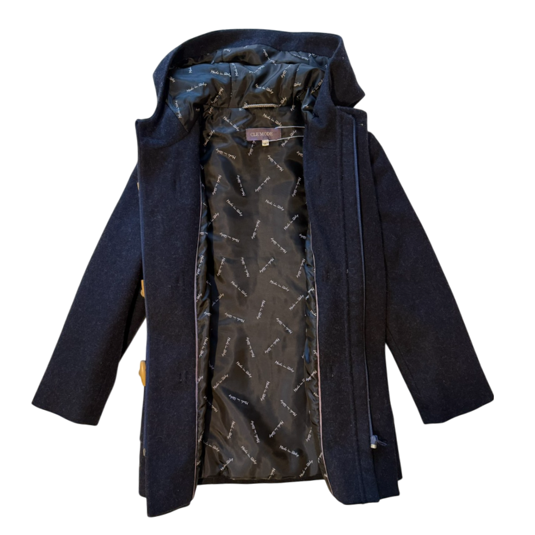 Пальто демісезонне CLE шерстяне для хлопчика 128 см Синій - фото 3