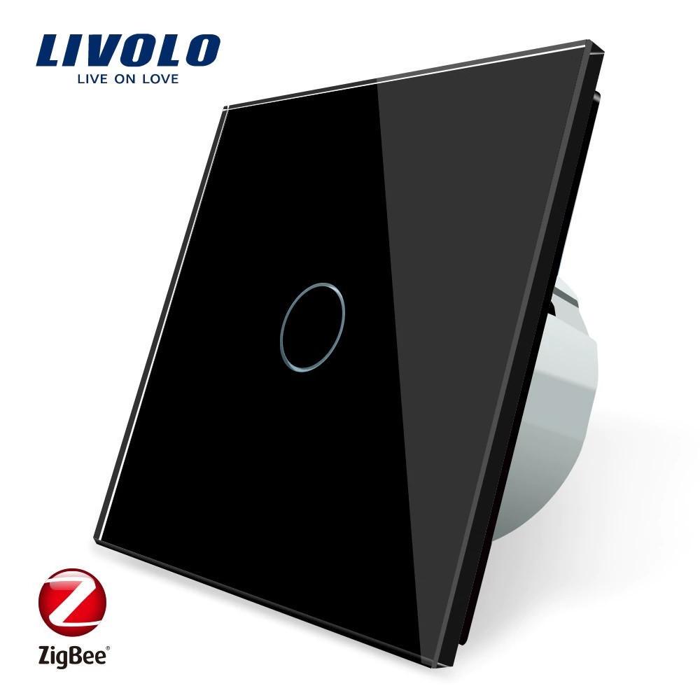 Вимикач сенсорний Livolo ZigBee Wi-Fi Чорний (VL-C701Z-12) - фото 3