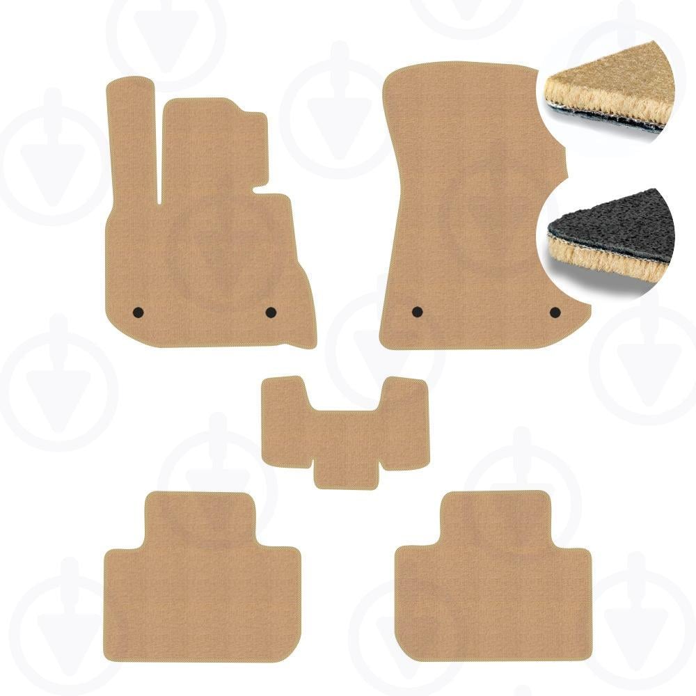 Комплект килимків до салону Star-Tex на BMW X3 G01 2017- текстиль/Fortuna Бежевий (10253-64-80-83)