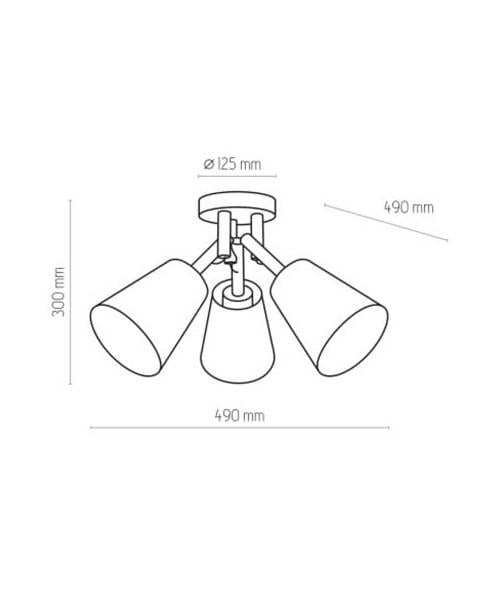 Люстра TK Lighting Vaio 658 Graphite - фото 2