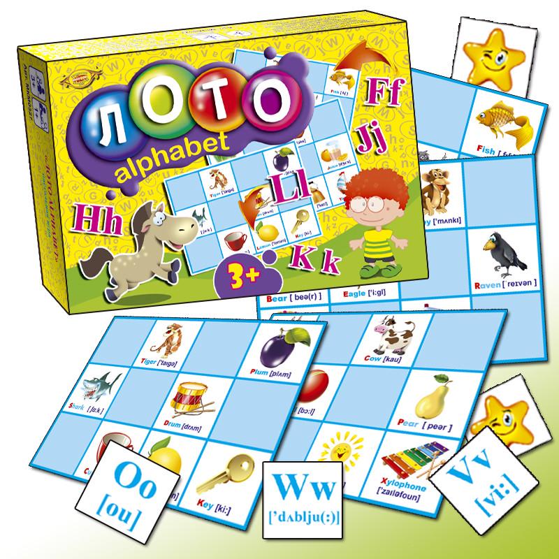 Настільна гра Майстер Вчимо англійську. Loto ALPHABET (МКМ0327)
