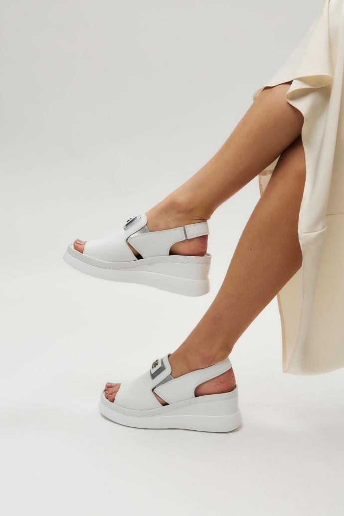 Босоножки женские LONZA кожаные р. 38 Белый (198403)