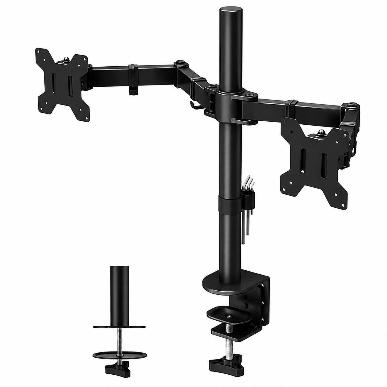 Крепление поворотное BONTEC MDM002L для 2 мониторов выдвижное до 10 кг 13-32" (376377)