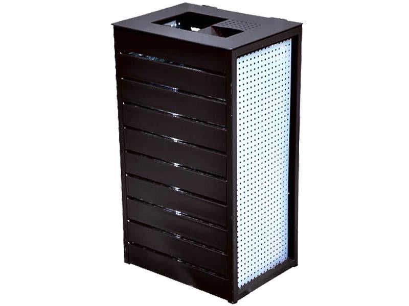 Урна с пепельницей Kompred OL202/2 металлическая 400х300х700 мм Черный