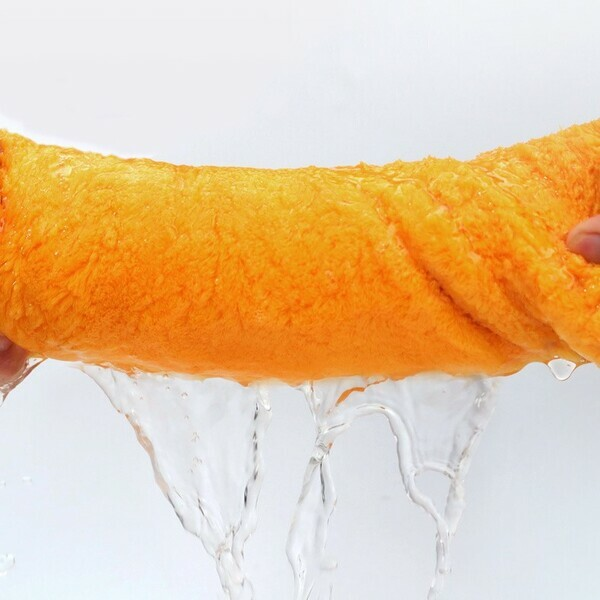 Полотенце-шапка для сушки волос из микрофибры Желтый (Y01214-1) - фото 4 Полотенце-шапка для сушки волос из микрофибры Желтый (Y01214-1) - фото 4