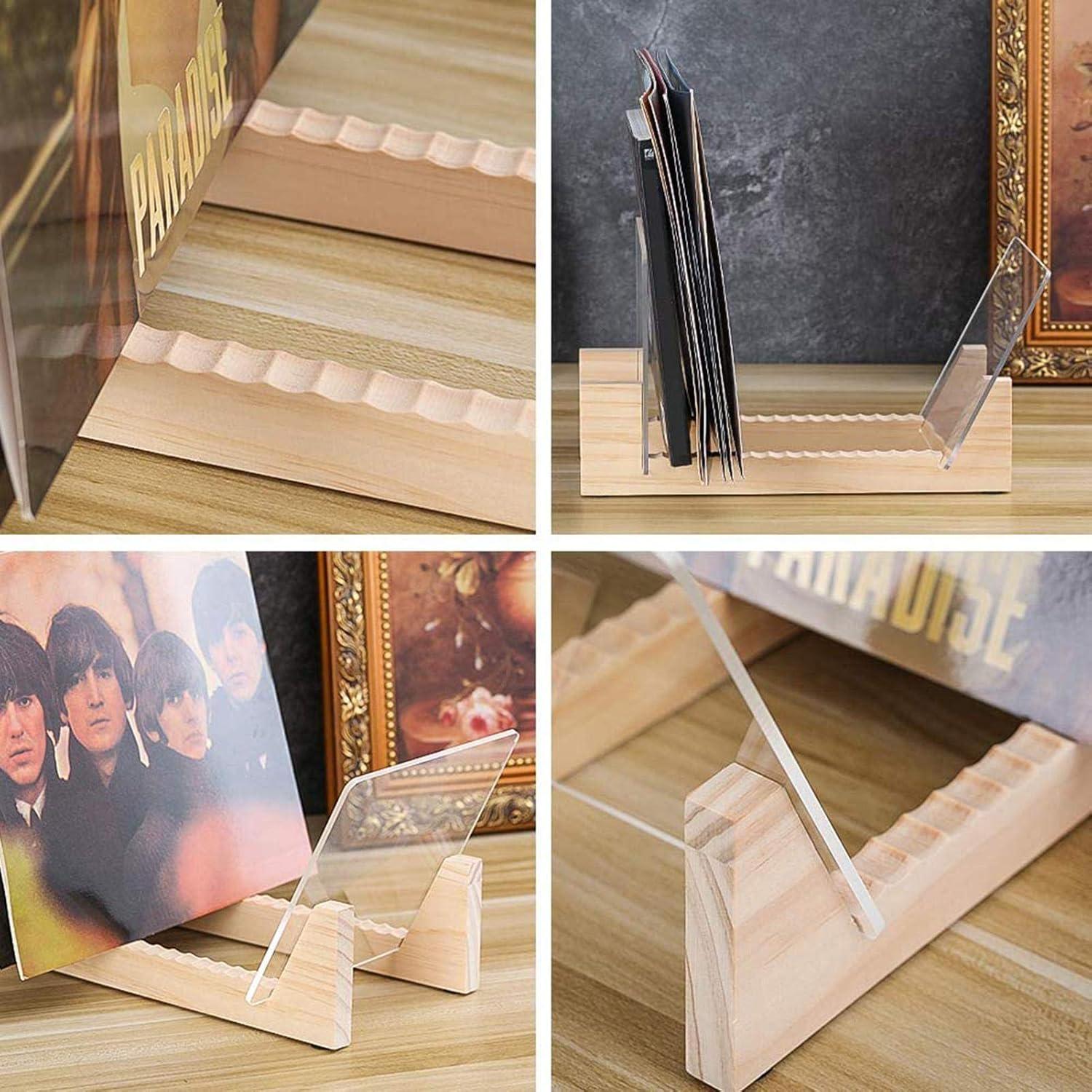 Підставка органайзер для вінілових платівок та книг 34х9 см Light Wood (SP-100-12) - фото 4 Підставка органайзер для вінілових платівок та книг 34х9 см Light Wood (SP-100-12) - фото 4