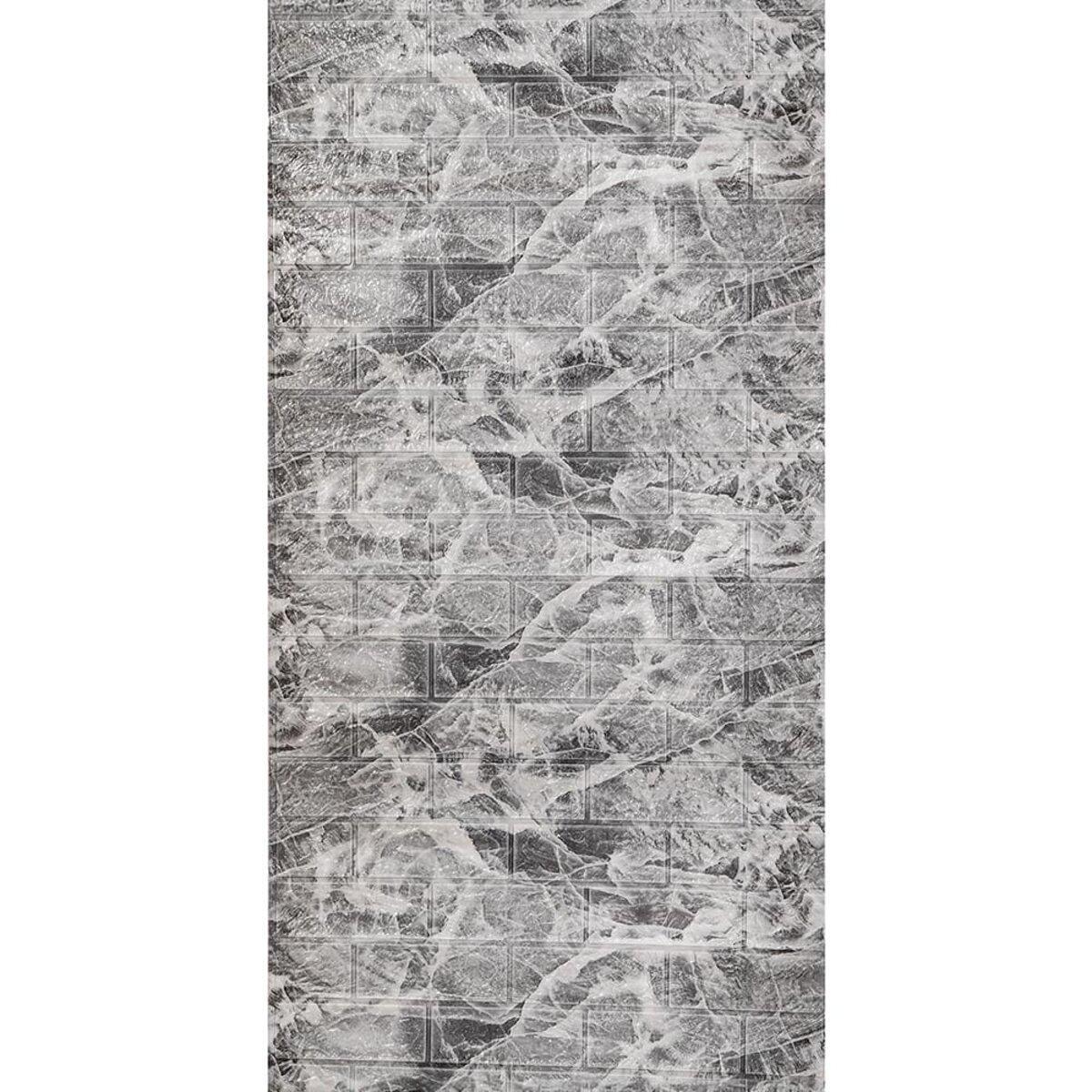 3D-панель самоклеящаяся в рулоне 3080x700x3 мм Черный мрамор (SW-00001395)