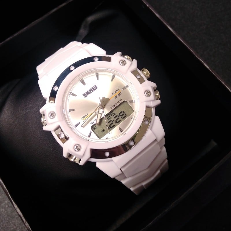 Годинник наручний унісекс Skmei Easy White (0821) - фото 4 Годинник наручний унісекс Skmei Easy White (0821) - фото 4