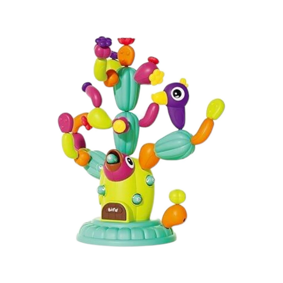 Конструктор дитячий у формі кактуса з квіточками/гілочками та магнітною грою 42 дет. (955 A)