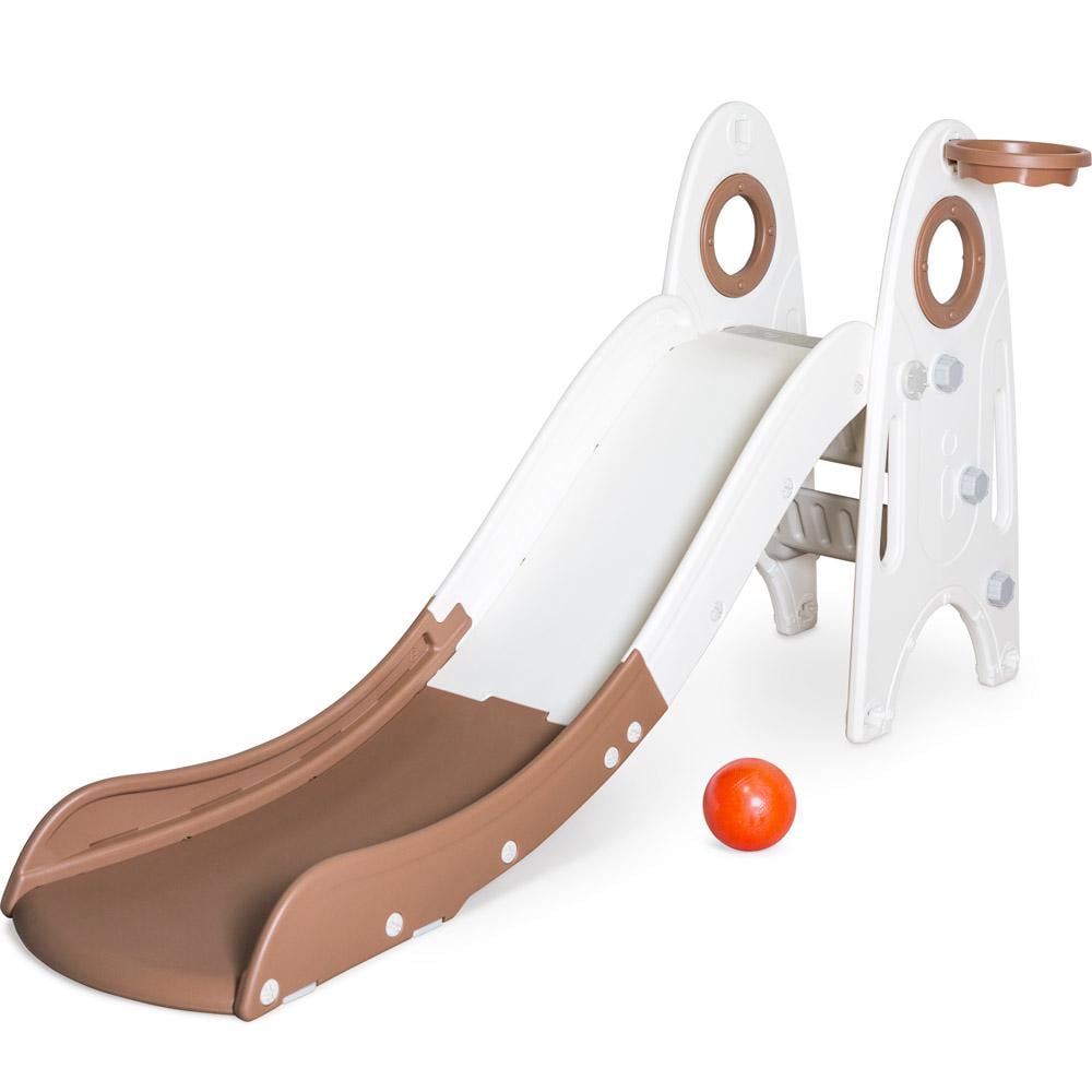 Детская горка Mealux Cosmo Lite White/Coffee (KD-B020 White/Coffee) Детская горка Mealux Cosmo Lite White/Coffee (KD-B020 White/Coffee)
