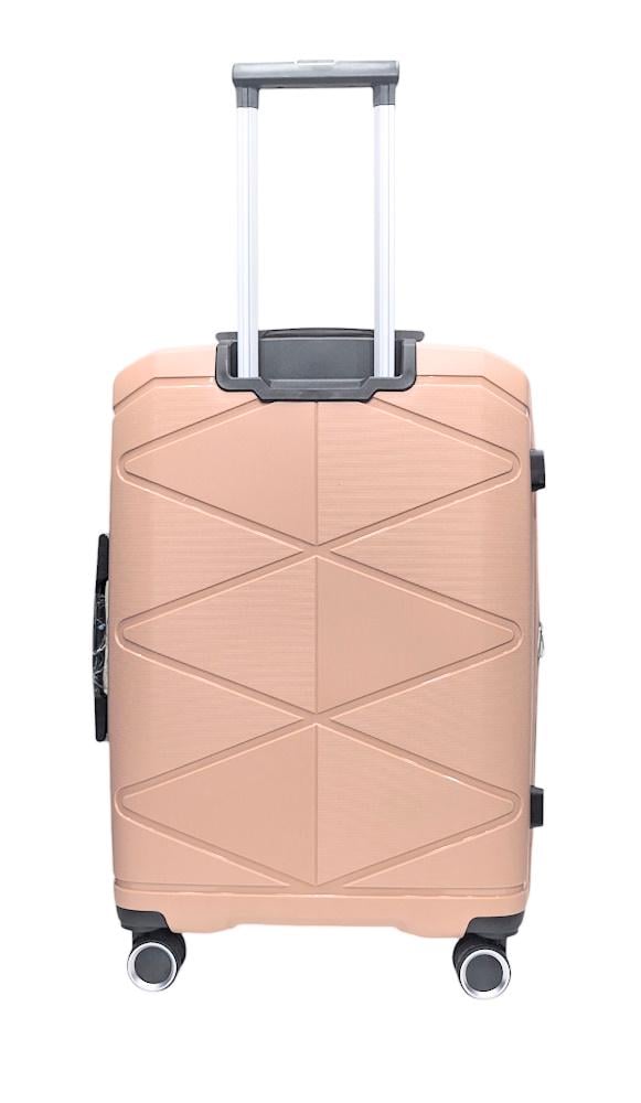 Чемодан средний Madisson Snowball 51304 полипропилен M Розовое золото - фото 7