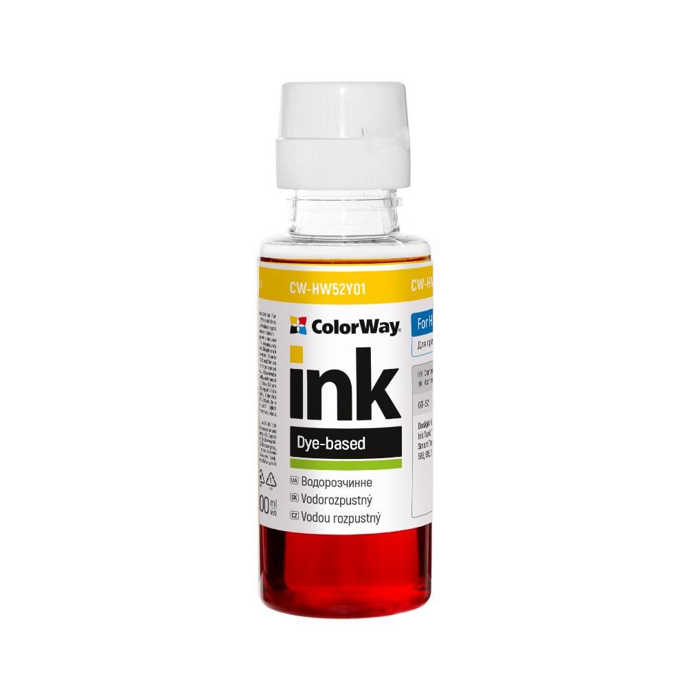 Чернило для принтера ColorWay HP Ink Tank 115/315/415 100 мл Yellow (CW-HW52Y01)