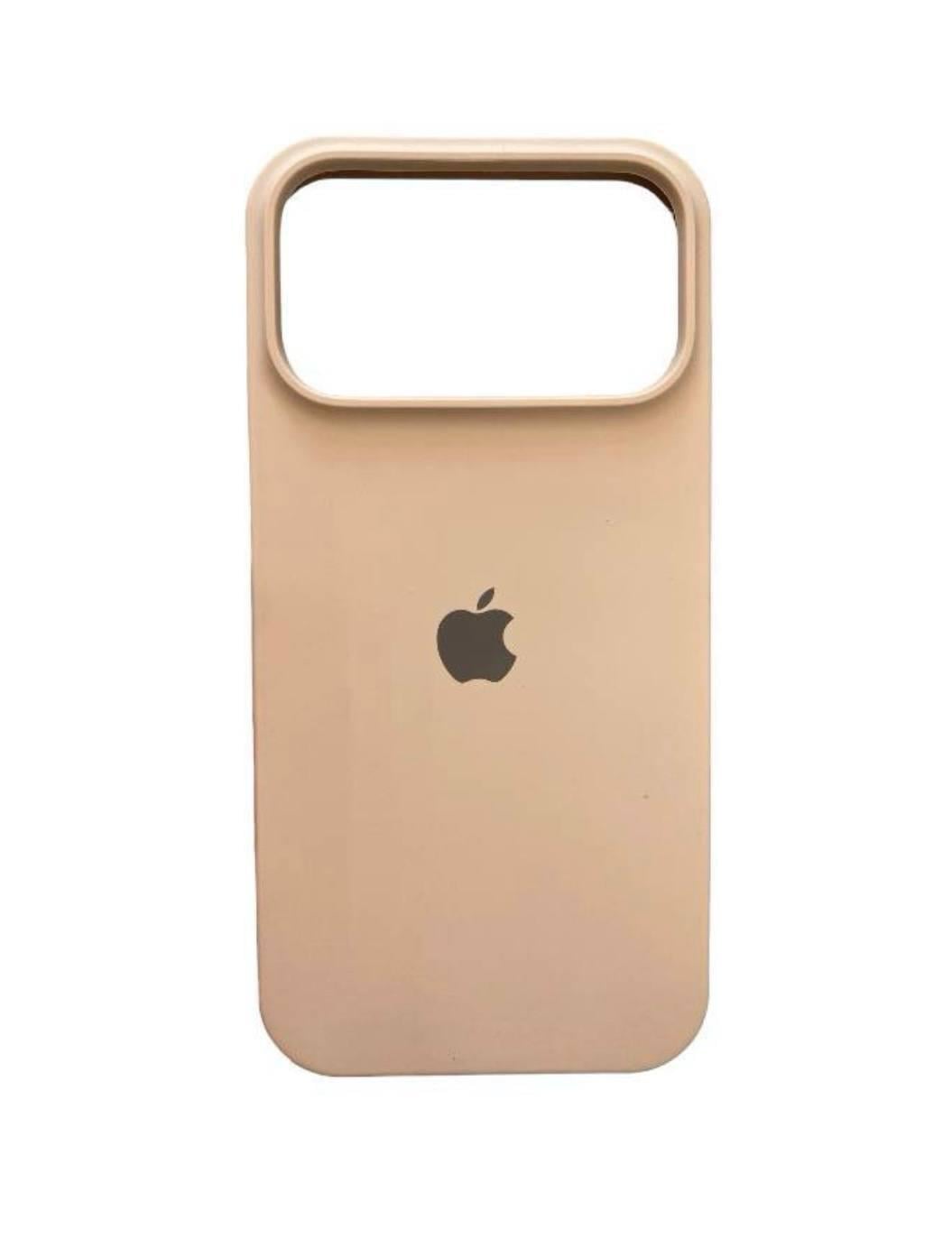 Чехол для iPhone 17 Pro силиконовый Soft-touch Silicone Case Full Size (AA) Desert Gold