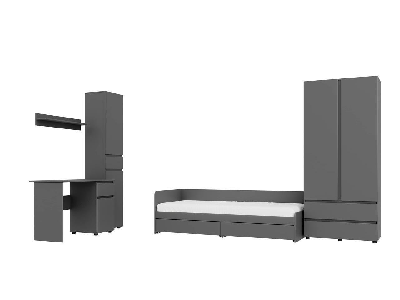 Спальня дитяча Еверест Лайт-2 Графітовий (ЕВ20810.03)