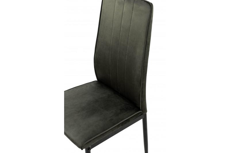 Кухонний стілець Мікс Меблі Rich велюр Графітовий/Чорний - фото 6