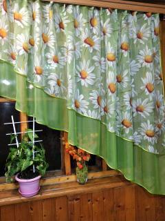 Тюль Ника Ромашка правая Салатовый (1609291303) - фото 2 Тюль Ника Ромашка правая Салатовый (1609291303) - фото 2