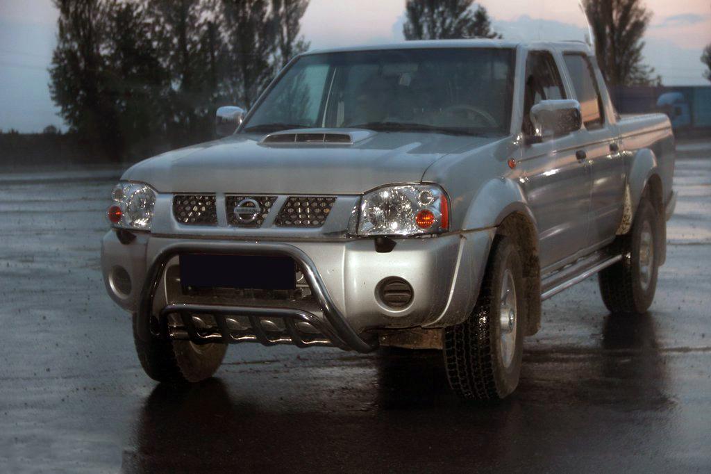 Кенгурятник WT002 CAN для Nissan NP300 1999-2015 нержавеющая сталь Хром