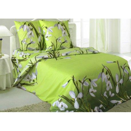 Простынь Вилена Подснежники бязь евро 220х240 см