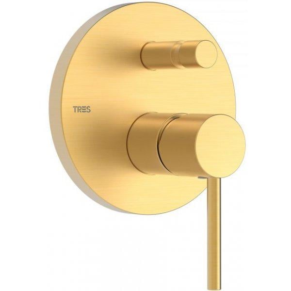 Смеситель для душа Tres Study TRES Золотой матовый (26218090OM)