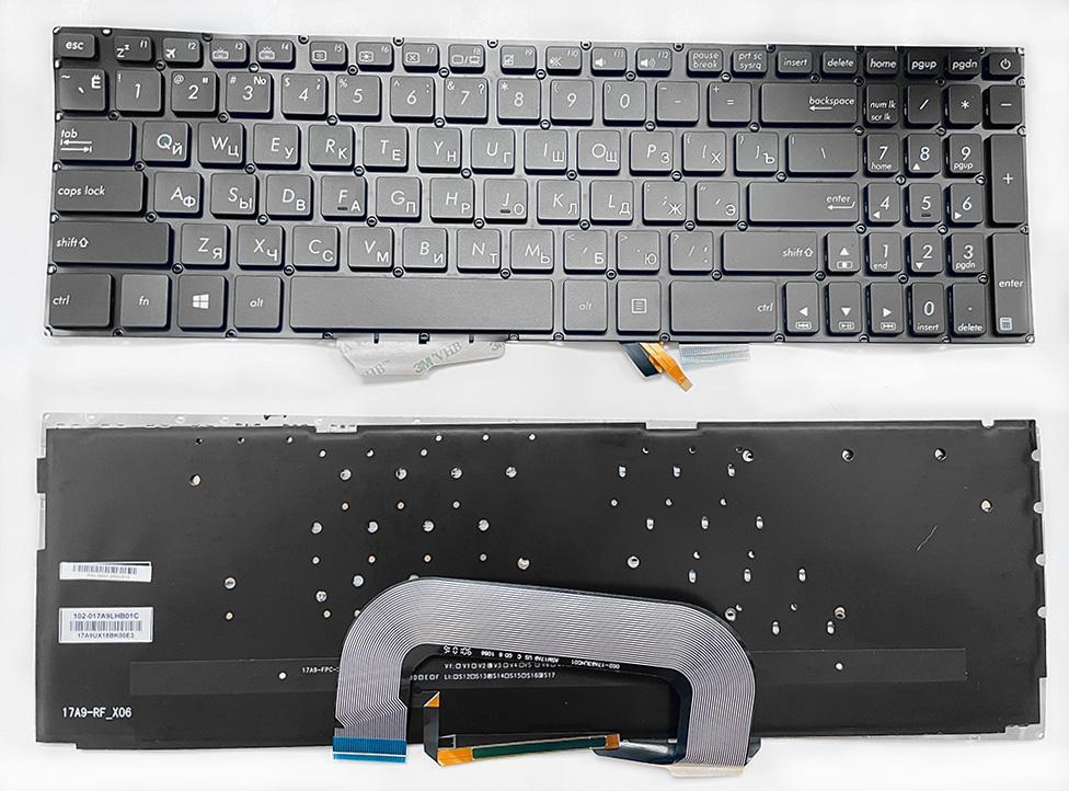 Клавиатура Asus для ноутбуков VivoBook Pro 17 N705, X705 с подсветкой (10042)