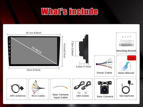 Магнітола Fiat Android Fuluku 4+64GB 10" з комплектом (5646783800) - фото 2 Магнітола Fiat Android Fuluku 4+64GB 10" з комплектом (5646783800) - фото 2