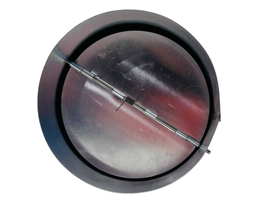 Клапан зворотний круглий оцинкований вентиляційний з ущільнювачем 125 мм (PVAф125)