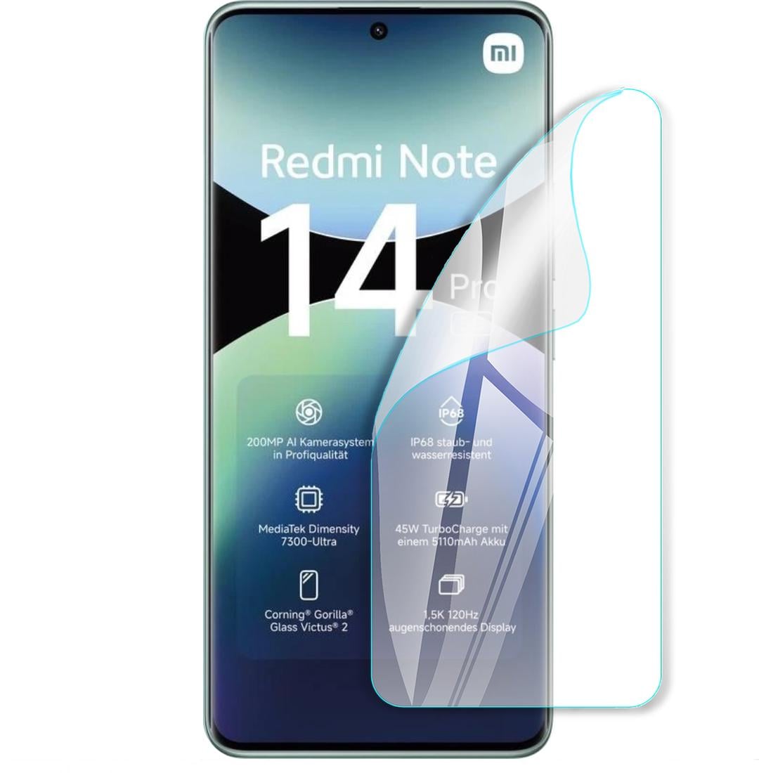 Защитная полиуретановая глянцевая пленка Heavy Armor на экран смартфона Xiaomi Redmi Note 14 Pro 5G (PF-H02SNG-003-294)