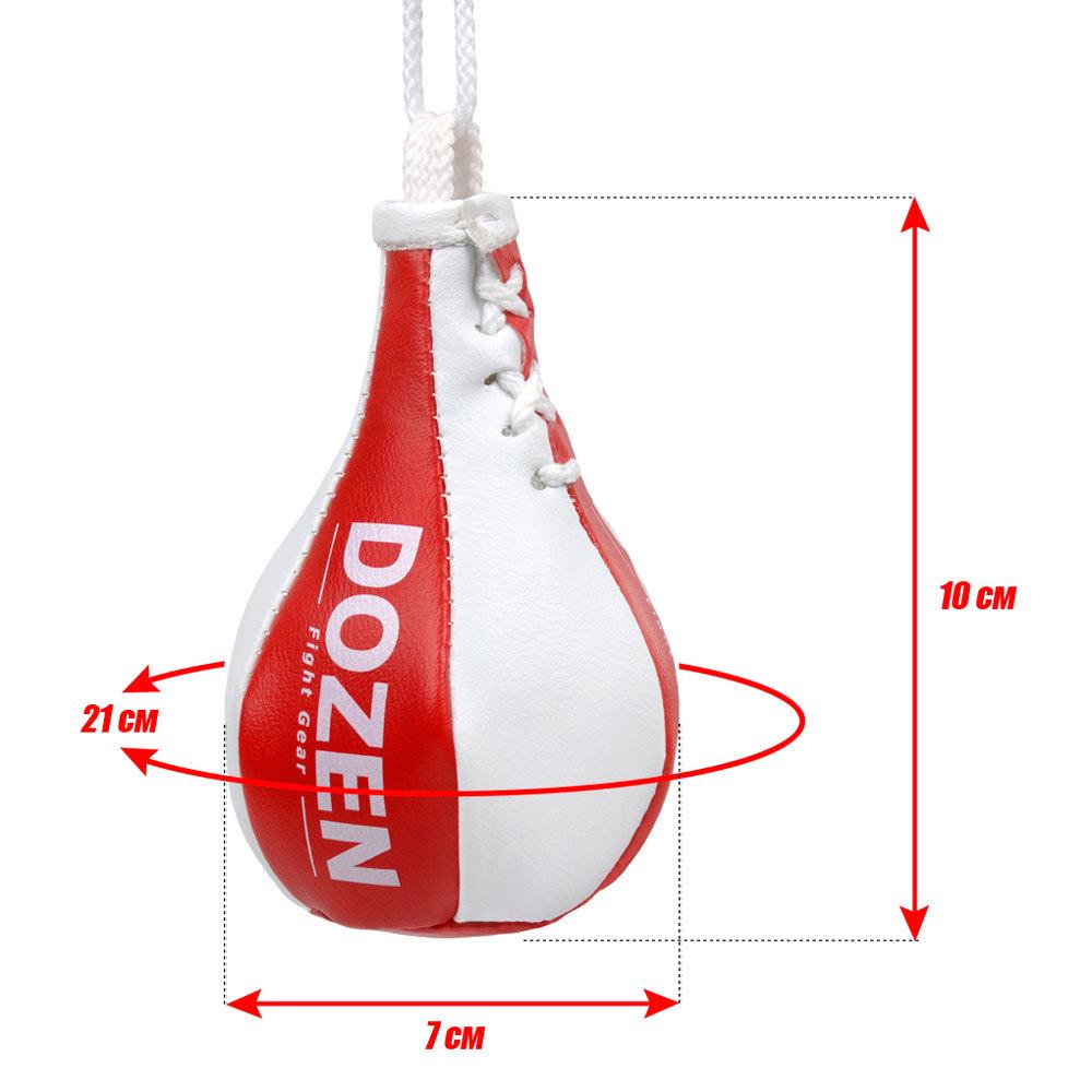 Брелок міні-груша Dozen Light Mini Speed Bag Червоно-білий - фото 3 Брелок міні-груша Dozen Light Mini Speed Bag Червоно-білий - фото 3