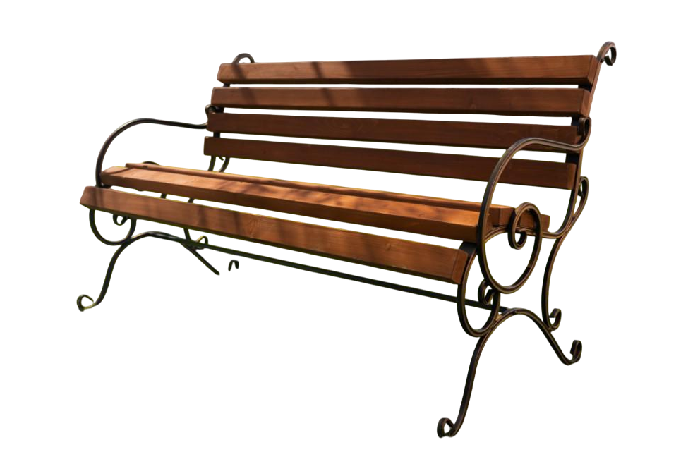 Скамейка парковая Kompred Буковелька OLkc-008 1500 мм труба 20х20 мм болтовая сборка