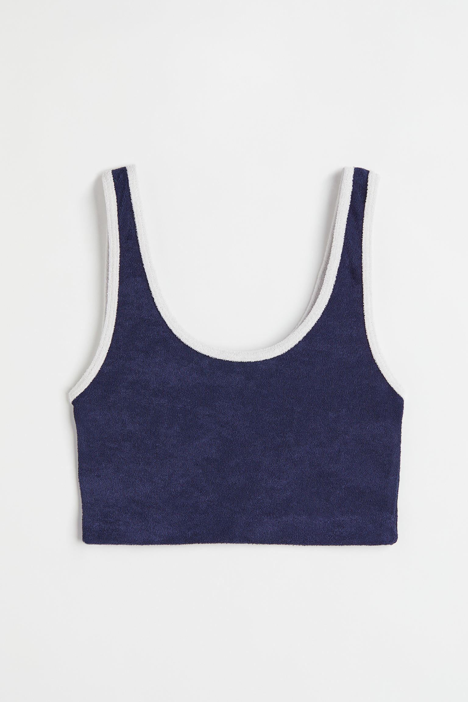 Топ H&M S Темно-синій (S11061079787)