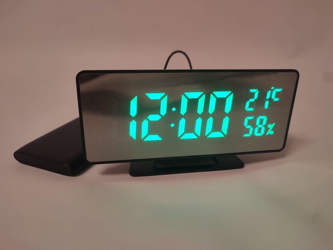 Часы светодиодные VST-738 Зеленый (2708599906)