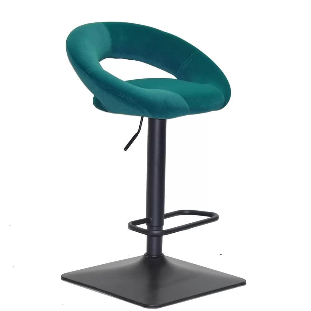 Барный стул Lolly square black бархат Зеленый (123748)