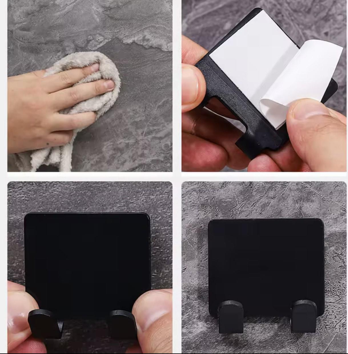 Держатель для бритвы пластиковый крючок/самоклеящийся Белый (К12 б) - фото 6