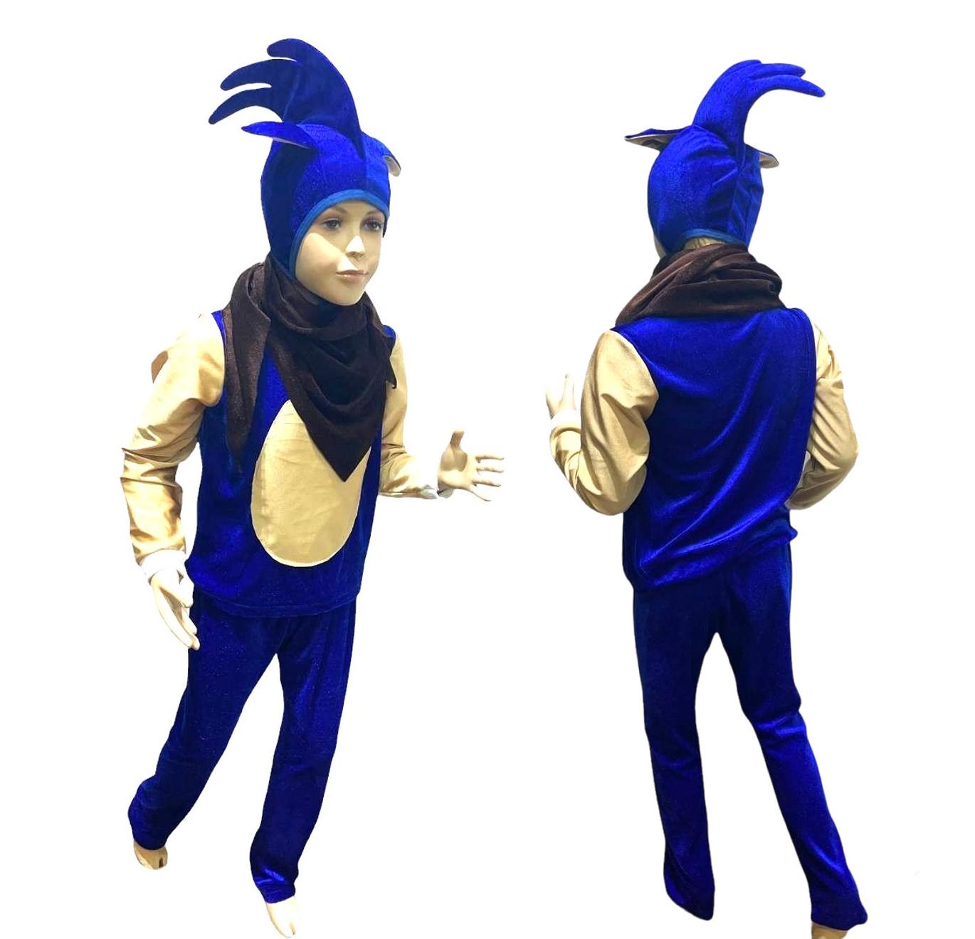 Карнавальный костюм Соника велюровый 104 см - фото 2