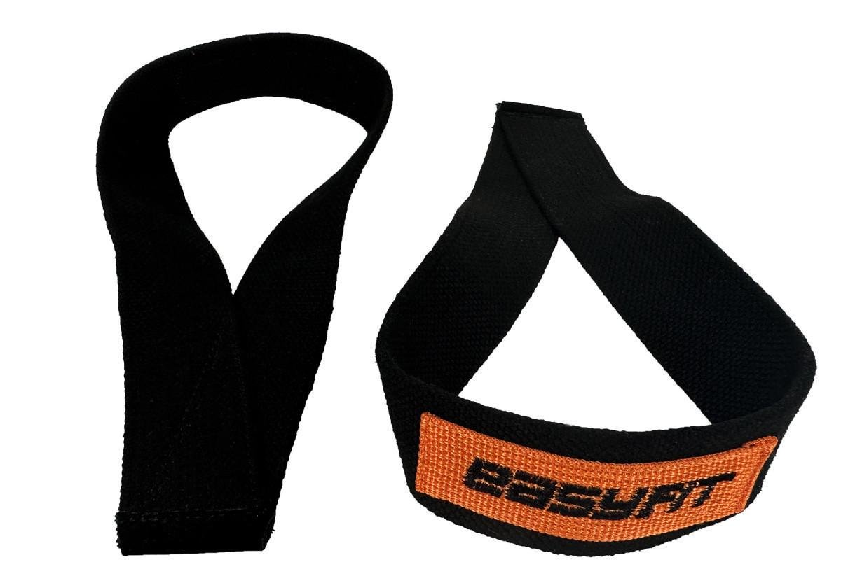 Лямки атлетические EasyFit Delta для тяговой тяги Черный (EF-0040) - фото 4